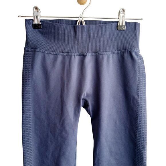 Brooks PureProject Seamless Running Cropped Tights Navy Blue Small - Picture 3 of 10